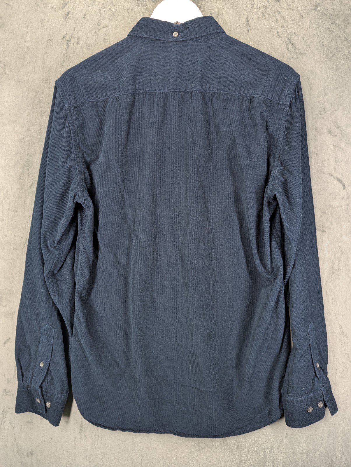 French Connection Corduroy Shirt Size Medium Blue Button Up Cotton Needle Cord image 6