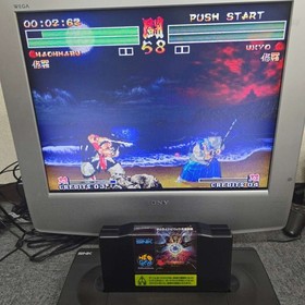 Samurai Shodown IV Amakusas Revenge SNK Neo Geo AES Cartridge Box Tested Japan