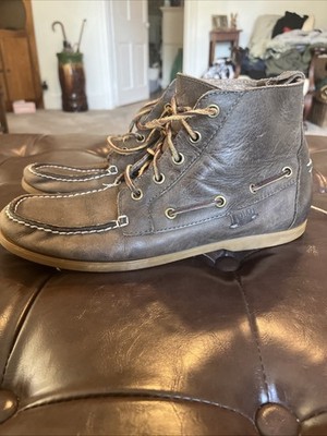 POLO Ralph Lauren Men s 9D Brown Leather Chukka Barrott Boot Loafer Shoe