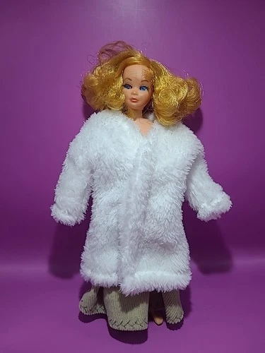 Vintage 1969 Mattel Living Skipper Doll Figure Articulated Rooted Lashes Barbie