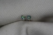 Tiny 0.08 Carat Alexandrite Stud Earrings Genuine Earth Mined Gems Natural AE1