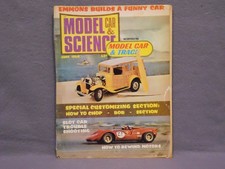 Vintage MODEL CAR SCIENCE - June 1968 - Slot Cars More - Used Cond.