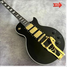 Custom Electric Guitar: Mahogany Neck/Body HHH Pickups Bigsby Bridge Gold Parts