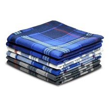 Zenssia Handkerchiefs for Men Soft Cotton Assorted Color 6 Pack Gift Set