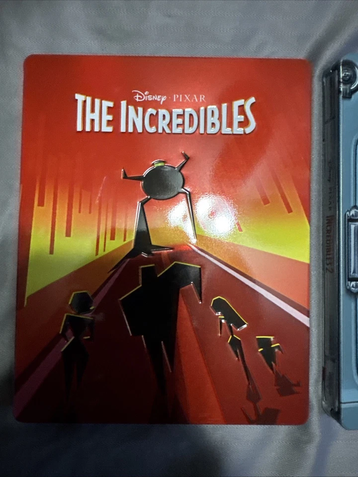 The Incredibles 1 + 2 Film Set Limited Rare 4K/Blu-ray Steelbooks New Unsealed - Image 2 of 4