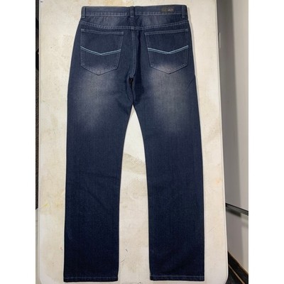Vintage Ecko Unltd Mens 32x32 Straight Fit Dark Wash Denim Jeans Y2K Fade READ