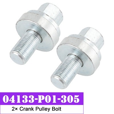 2× Crank Pulley Bolt D16Z6 D16 D15 D16Y8 D Series for Honda Civic 04133-P01-305