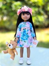 *Paola Reina Doll - Meily in Floral Dress - 12.6 inch - Made in Spain