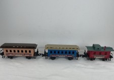 New Bright 171L Dickensville Replacement Passenger Train Cars Lot of 3
