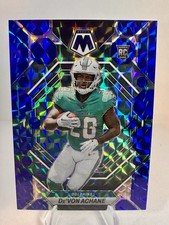 2023 Panini Mosaic- De'Von Achane Rookie 19/99 #312 Blue Mosaic Prizm (RC) Miami