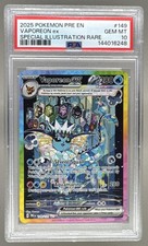 144016248 Vaporeon ex 2025 Pokemon Prismatic Evolutions #149 SIR PSA 10 on eBay
