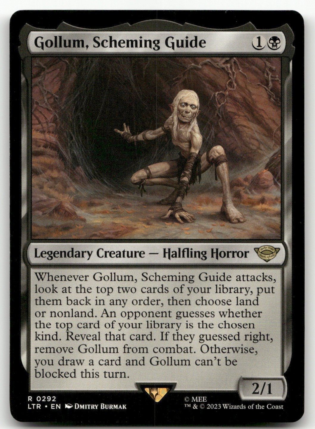 Gollum, Scheming Guide #292 (NM) Lord of the Rings LTR Magic MTG