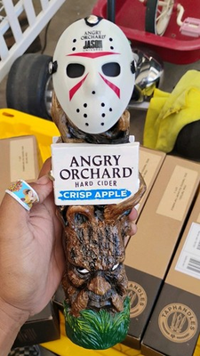 #ad #ad Angry Orchard Crisp Apple CiderTree Beer Tap Handle 11” Tall Jason mask rare new $199.99