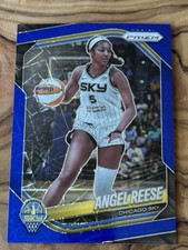 2025 Panini Prizm WNBA Angel Reese Blue Velocity Prizm #92 Chicago Sky