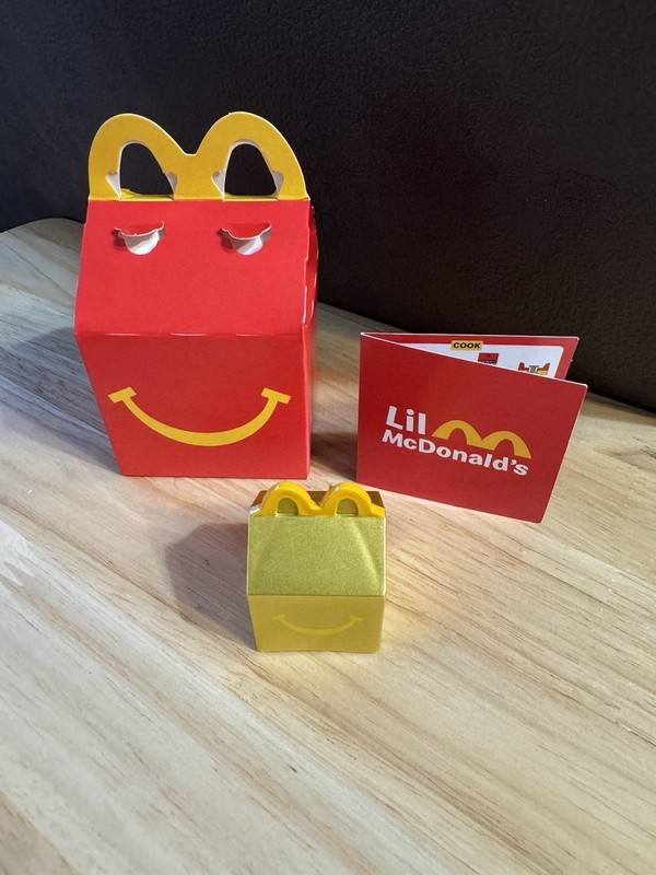 2025 Lil Mcdonalds Miniature Happy Meal Toys-toy #21 Golden Box- NIB