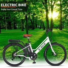 500W Electric Bike for Adults Classic 26" Electric Mountain Bicycle 36V10A White