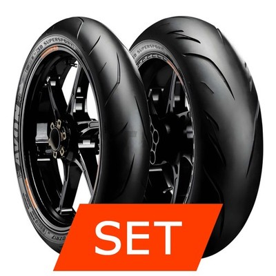Reifenset Avon 3D Supersport für MV Agusta Superveloce 800 ABS 120/70 ZR17
