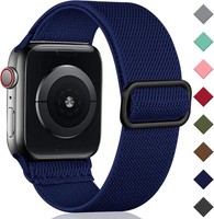 Armband Kompatibel Mit Apple Watch Verstellbar Dehnbar Nylon 42-49Mm Sport Blau