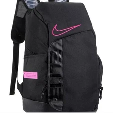 NEW! Nike Elite Pro Hoops 32L FIGHT CANCER Backpack Black And Pink Unisex
