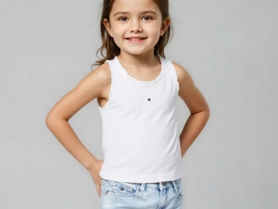 Tommy Hilfiger Rib Top Essential mit Rüschen Gr. 92 - Bild 1 von 2