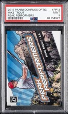 2019 PANINI DONRUSS OPTIC PEAK PERFORMERS #PP12 MIKE TROUT PSA 9
