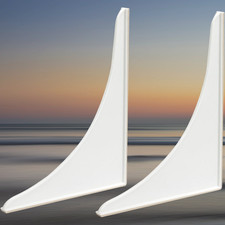 EZ-FLO 15261 Shower Splash Guard White