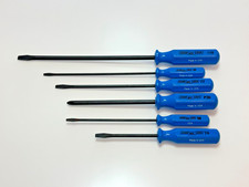 Nos Channellock Tools Usa 6pc Flat Slotted Phillips Screwdriver Set Lot Blue