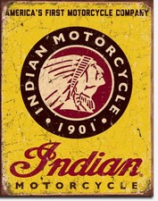 Indian motorcycle Made in USA  Metal SIGN 16" x 12.5" HEAVY DUTY QUALITY