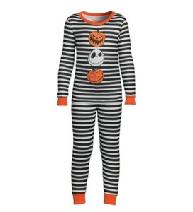 Disney Nightmare Before Christmas Jack Skellington Girl’s 2 Piece PJ’s Size 8