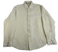 Robert Graham Men's Size XL Shirt Long Sleeve Button Down Flip Cuffs Embroidered