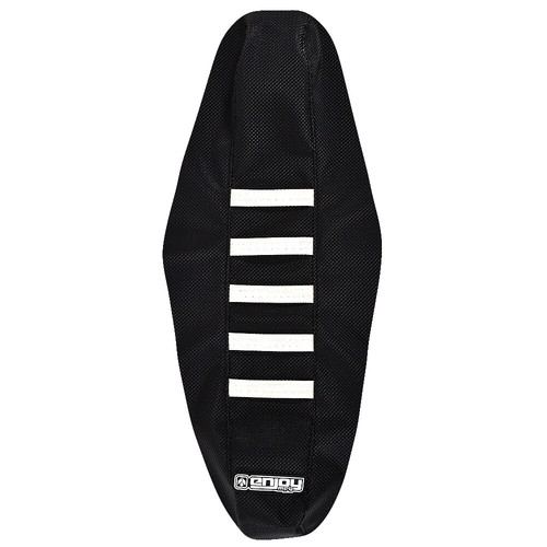 2017-2023 Husqvarna TC 50 Seat Cover ALL BLACK WHITE RIBS #164 - Picture 4 of 4