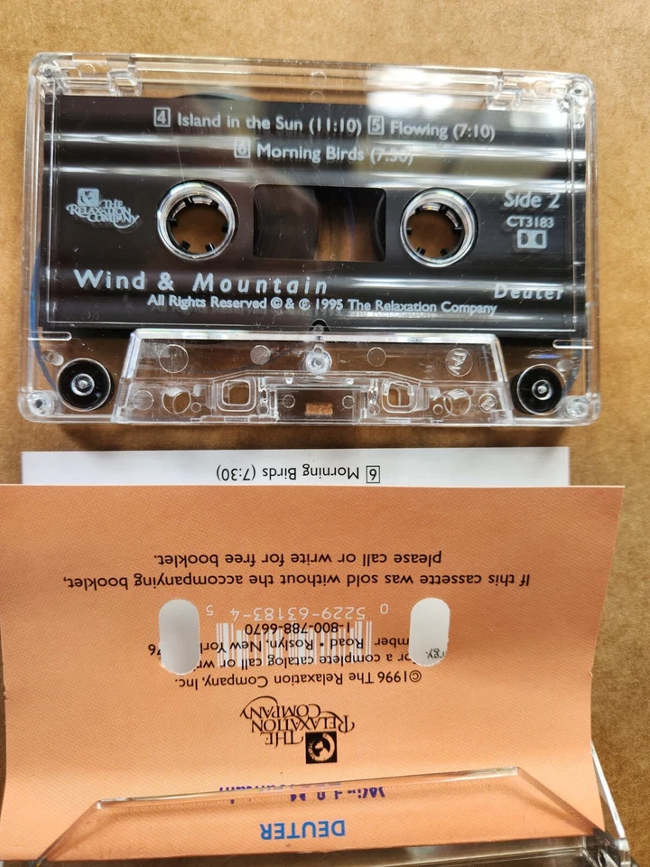 WIN & MOUNTAIN - DEUTER - HEALING MUSIC - cassette  -  excellent - Image 2 of 2