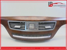 Mercedes Benz W221 ? Klimabedienteil, Holz Leiste, Uhr, Luftd&uuml;se ? A 2218709810