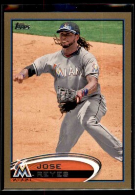2012 Topps Gold Jose Reyes #332 Miami Marlins 1021/2012