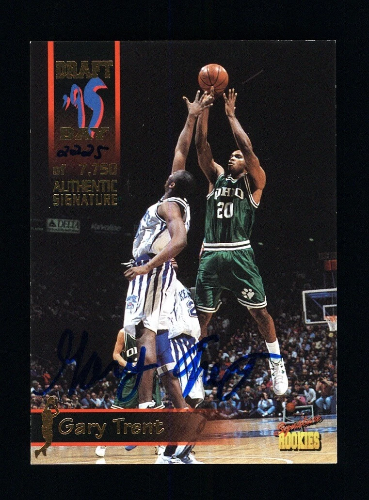 Gary Trent Basketball Autographed Sports Trading Cards