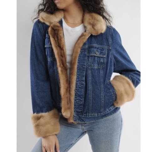 Marvin Richards Faux Fur Lined Denim 