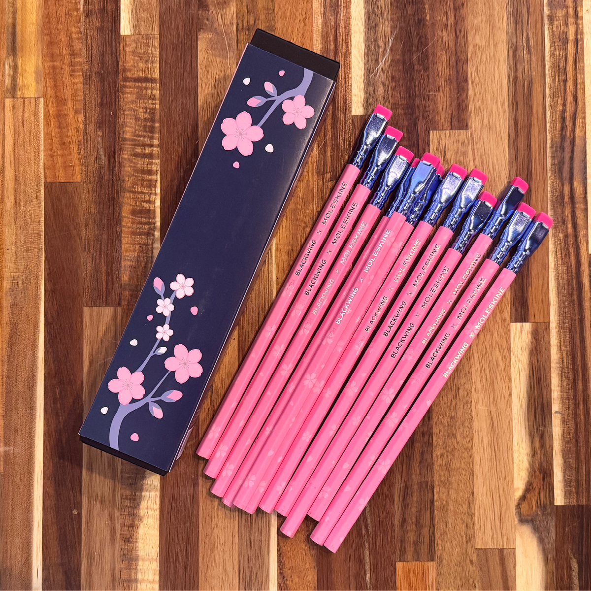 FULL BOX 12 Pencils - 2025 Blackwing x Moleskine Sakura – Firm | eBay