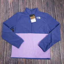 North Face NWT Youth XL Glacier 1/4 Zip Pullover Fleece Sweatshirt Hiking Gorp