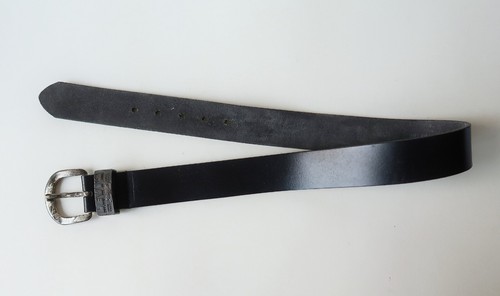 Cintura vintage LEVI'S in pelle nera Made in Italy - Foto 2 di 11
