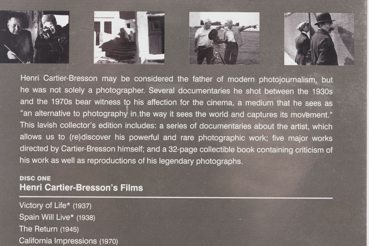 Henri Cartier-Bresson Collector's Edition 2-Disc DVD Films