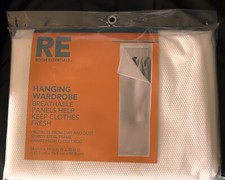 Room Essentials RE Hanging Wardrobe Closet White, 54 in x 14.5 in x 20 in. New