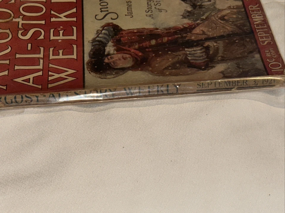 Argosy all story weekly Sep 3 1921 Max Brand Pulp Magazine VG - Image 4 of 4