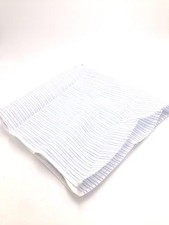  95 Bloomingdales Mens Suit Pocket Square Casual Blue White Striped Handkerchief