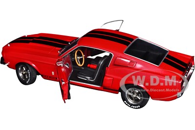 1967 SHELBY GT500 BURGUNDY RED 1/18 DIECAST MODEL CAR BY SOLIDO