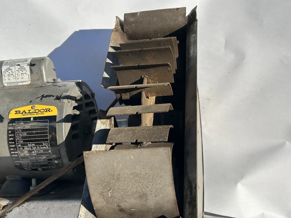 Baldor Industrial Motor L1206 1/3HP 115/230V 1725RPM w/ Draft Inducer - Image 2 of 4