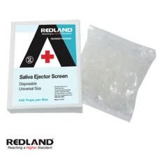 REDLAND Saliva Ejector Screen Disposable Universal Size 144 Traps/Box 