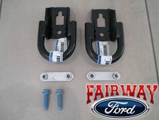 09 Thru 26 F-150 Oem Ford Parts Black Tow Hook Set Pair W Hardware Front