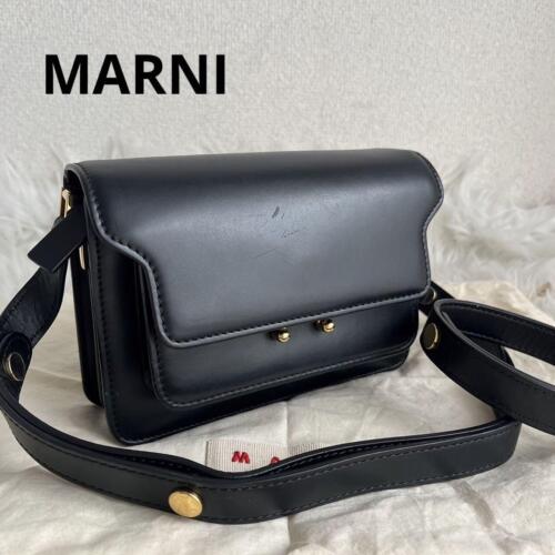 Marni, Bags, Marni Trunk Mini Bag In Black Leather Excellent Condition