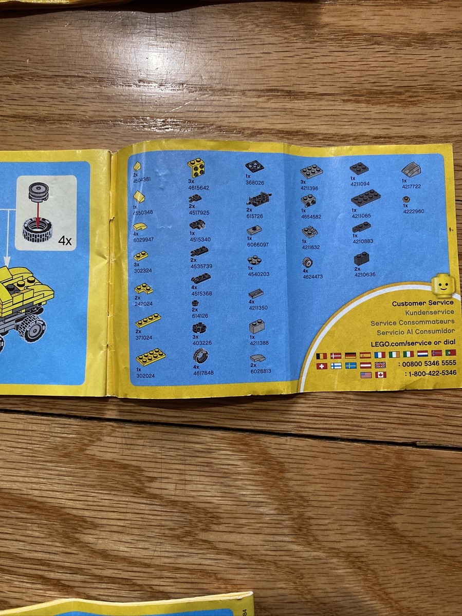 Lego Creator Instructions Manuals Mini Loader Excavator Helicopter