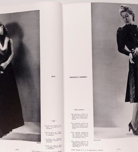 BENIGNI Lanvin MOLYNEUX Balenciaga L'OFFICIEL September 1939 Winter Collections - Picture 4 of 9